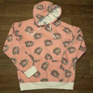 Pink fang braces sweatshirt Salem7